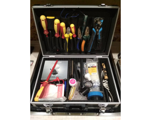 Ящик-чемодан алюминиевый для инструмента (430x310x130 мм) FIT 65630