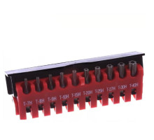 Набор бит TORX с отверстием Т7-Т40, 10 шт. FORCE 21012T