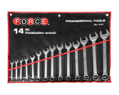 Набор гаечных ключей 14 предметов FORCE 5141C Набор гаечных ключей 14 предметов FORCE 5141C