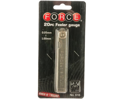 Набор щупов 20шт FORCE 618 Набор щупов 20шт FORCE 618