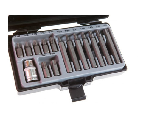 Набор бит TORX 15 шт. FORCE 4156 Набор бит TORX 15 шт. FORCE 4156
