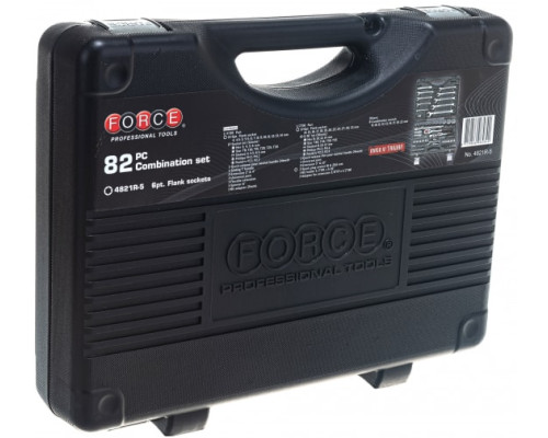 Набор инструментов FORCE 82 предмета 6 гранные 1/4, 1/2 4821R-5