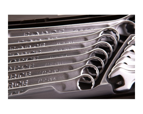 Набор комбинированных ключей FORCE 16 предметов 6-24 мм в кейсе 5161