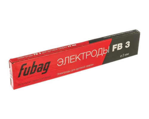 Электрод сварочный с рутиловым покрытием FB 3 (0.9 кг; 3 мм) FUBAG 38859 Электрод сварочный с рутиловым покрытием FB 3 (0.9 кг; 3 мм) FUBAG 38859