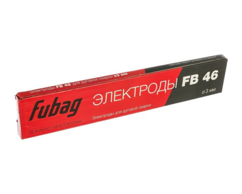 Электрод сварочный с рутилово-целлюлозным покрытием FB 46 (0.9 кг; 3 мм) FUBAG 38856 Электрод сварочный с рутилово-целлюлозным покрытием FB 46 (0.9 кг; 3 мм) FUBAG 38856