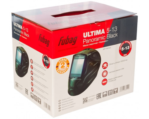 Маска сварщика FUBAG Хамелеон ULTIMA 5-13 PANORAMIC BLACK 992500 Маска сварщика FUBAG Хамелеон ULTIMA 5-13 PANORAMIC BLACK 992500