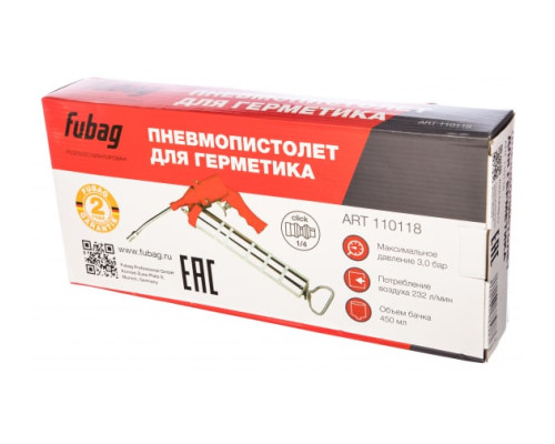Пневмопистолет для герметика FUBAG PG198/3 110118
