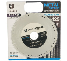 Диск алмазный отрезной по металлу Black (125 мм) для УШМ GRAFF GDDM125B