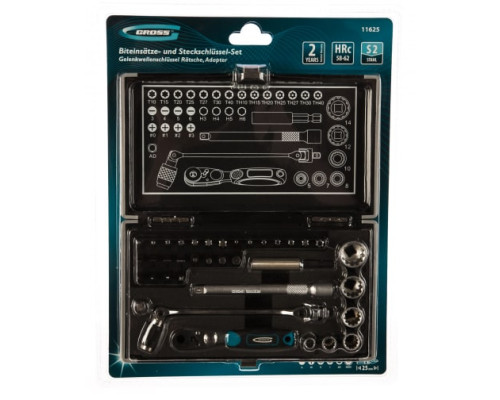 Набор бит и головок торцевых (37 шт.) Gross 11625
