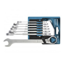 Набор ключей комбинированных трещоточных, СRV, 7 шт. 8-19 мм GROSS 14859