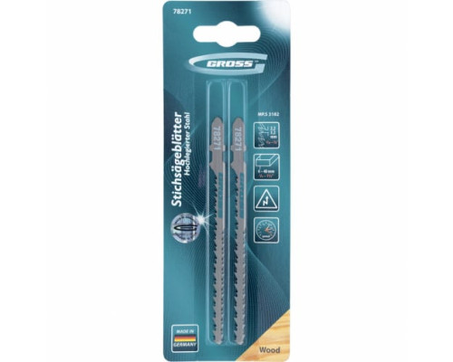Полотна для электролобзика по дереву (2 шт.) GROSS 78271