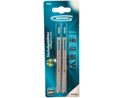 Полотна для электролобзика по металлу (2 шт.) GROSS 78280