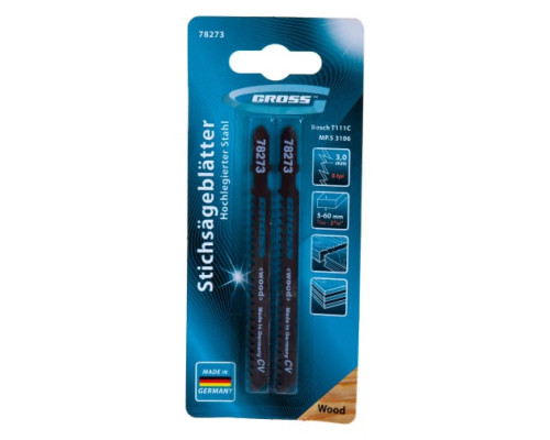 Полотна для электролобзика по дереву, 2 шт. (3106 - T111C) GROSS 78273