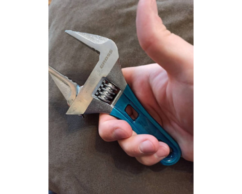 Разводной ключ 160мм, CrV, укороченная ручка GROSS 15566