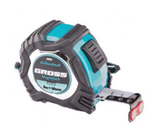 Рулетка Magnetisch, 5 м х 25 мм обрезиненный корпус,автоматическая фиксация GROSS 32572