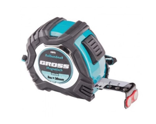 Рулетка Magnetisch, 5 м х 25 мм обрезиненный корпус,автоматическая фиксация GROSS 32572 Рулетка Magnetisch, 5 м х 25 мм обрезиненный корпус,автоматическая фиксация GROSS 32572