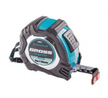 Рулетка Magnetisch, 8 м х 25 мм обрезиненный корпус GROSS 32573