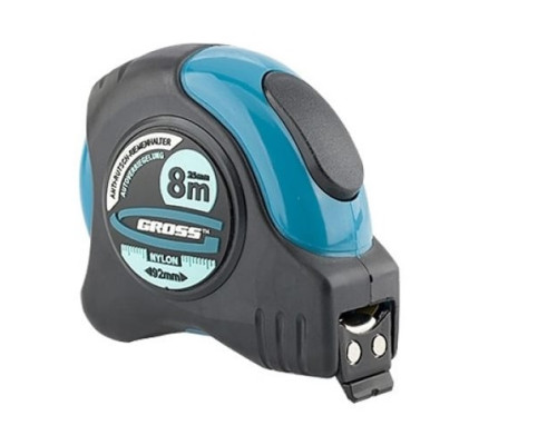 Рулетка Schlagfest 8 м x 25 мм GROSS 31114