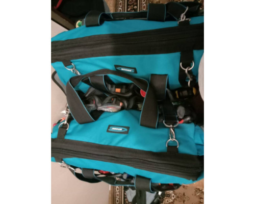 Сумка для инструмента GROSS Handwerker, 42 кармана, пластик, дно, наплечный ремень 90273