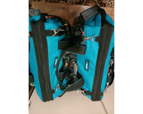 Сумка для инструмента GROSS Handwerker, 42 кармана, пластик, дно, наплечный ремень 90273