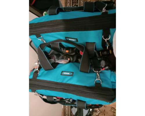 Сумка для инструмента GROSS Handwerker, 42 кармана, пластик, дно, наплечный ремень 90273