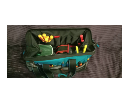 Сумка для инструмента GROSS Handwerker, 42 кармана, пластик, дно, наплечный ремень 90273