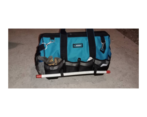 Сумка для инструмента GROSS Handwerker, 42 кармана, пластик, дно, наплечный ремень 90273