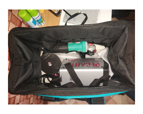 Сумка для инструмента GROSS Handwerker, 42 кармана, пластик, дно, наплечный ремень 90273