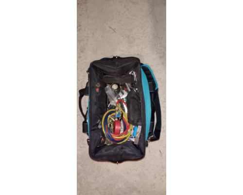 Сумка для инструмента GROSS Handwerker, 42 кармана, пластик, дно, наплечный ремень 90273