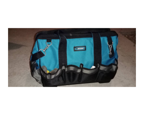 Сумка для инструмента GROSS Handwerker, 42 кармана, пластик, дно, наплечный ремень 90273