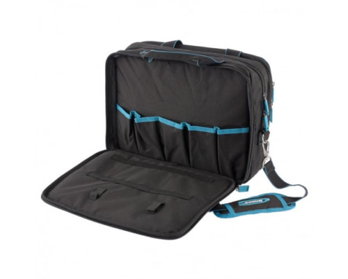 Сумка для инструмента GROSS  Meister, 31 карман, отсек для ноутбука, наплечный ремень 90271