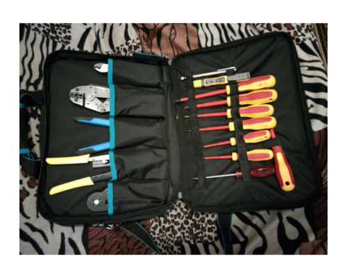 Сумка для инструмента GROSS  Meister, 31 карман, отсек для ноутбука, наплечный ремень 90271