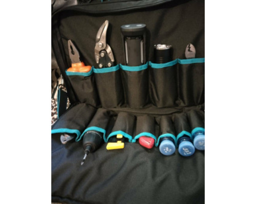 Сумка для инструмента GROSS  Meister, 31 карман, отсек для ноутбука, наплечный ремень 90271