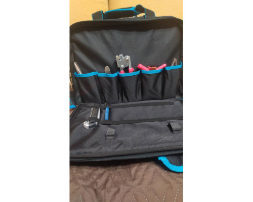 Сумка для инструмента GROSS  Meister, 31 карман, отсек для ноутбука, наплечный ремень 90271