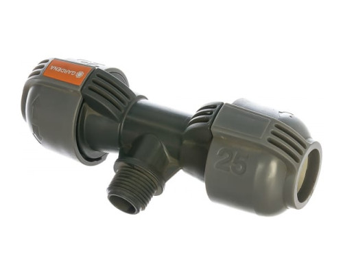 Соединитель T-образный 25 мм x 1/2” - наруж резьба Gardena 02786-20.000.00