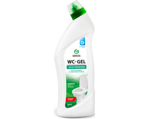 Чистящее средство для сантехники ванной кухни унитаза от ржавчины Grass WC gel флакон 1000 мл 125437 Чистящее средство для сантехники ванной кухни унитаза от ржавчины Grass WC gel флакон 1000 мл 125437
