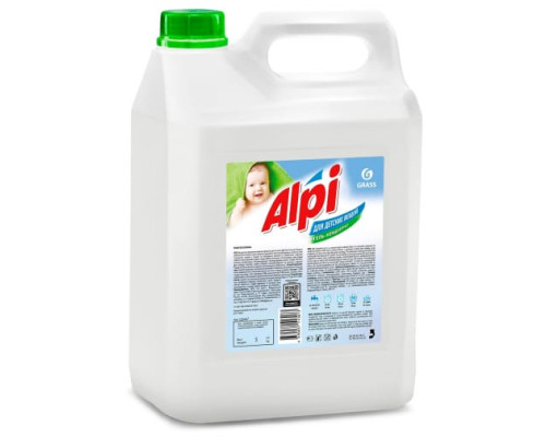 Гипоаллергенный гель для стирки детского белья, одежды GRASS ALPI 5 л жидкий порошок детский 125447 Гипоаллергенный гель для стирки детского белья, одежды GRASS ALPI 5 л жидкий порошок детский 125447