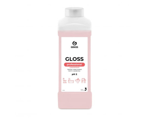 Концентрированное чистящее средство для ванной комнаты Grass Gloss 1л 125322 Концентрированное чистящее средство для ванной комнаты Grass Gloss 1л 125322