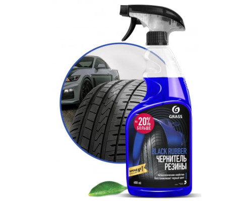 Полироль-чернитель шин Grass Black rubber 600 мл 110384 Полироль-чернитель шин Grass Black rubber 600 мл 110384
