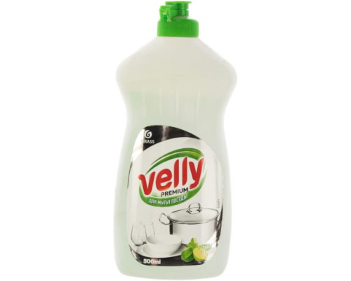 Средство для мытья посуды Grass Velly Premium, лайм и мята, 500 мл 125423