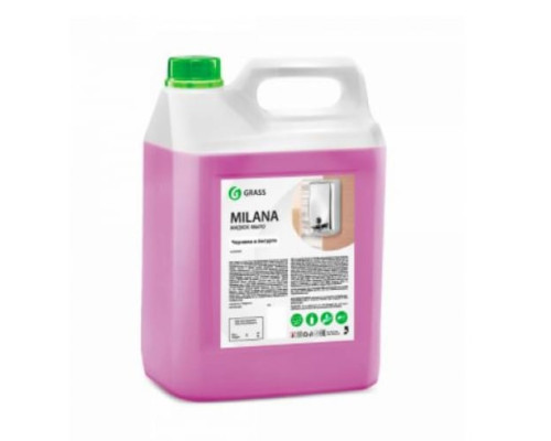 Увлажняющее жидкое крем мыло GRASS MILANA ЧЕРНИКА В ЙОГУРТЕ для рук и тела 5л 126305