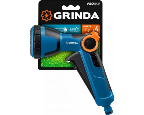 Душевой поливочный пистолет с регулятором напора GRINDA PROLine X-S 4 режима 429165