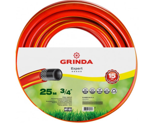 Поливочный армированный 3-х слойный шланг GRINDA EXPERT 30 атм, 3/4"х25м 8-429005-3/4-25_z02