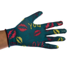 Садовые перчатки с прозрачным нитриловым покрытием Grinda синие, р. S-M 11296-S