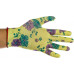 Садовые перчатки с прозрачным нитриловым покрытием Grinda зеленые, р. S-M 11295-S