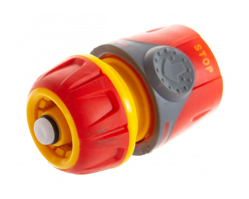 Соединитель пластмассовый с автостопом 1/2" Premium Grinda 8-426429