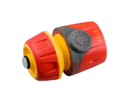 Соединитель пластмассовый с автостопом 3/4" Premium Grinda 8-426430