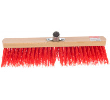 Уличная щетка без ручки Grinda EURO буковая колодка, жесткая щетина, с металлическим держателем для черенка, 40см 39193-40
