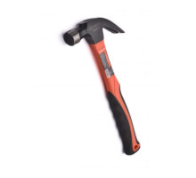 Молоток-гвоздодер HARDEN двухкомпонентная фибергласовая рукоятка, намагниченная головка, 700 гр. 590216