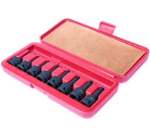 Набор ударных торцевых головок 1/2" TORX Т25-Т60 L=60мм в кейсе 9шт JTC-J408T